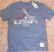 Authentic Retro Sport USA Olympic Blue Reebok Vintage Hockey T-Shirt Shirt - Small
