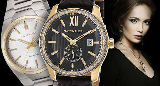 Authentic WITTNAUER Two Tone Stainless Steel Chronograph Mens Watch