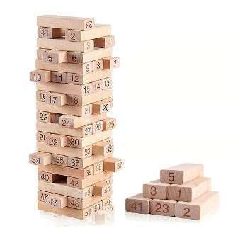 Wiss Game Wooden Blocks (Jenga) - Colors