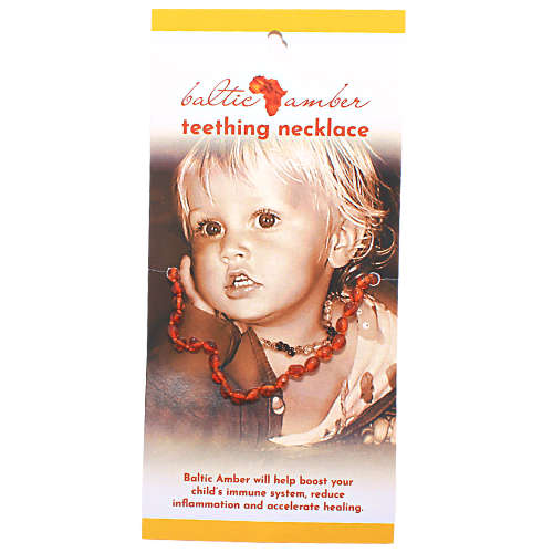 Baltic Amber Teething Necklace (Cognac)