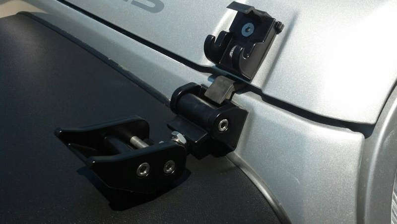 Jeep JK/JKU Aluminium Hood Latch - Black