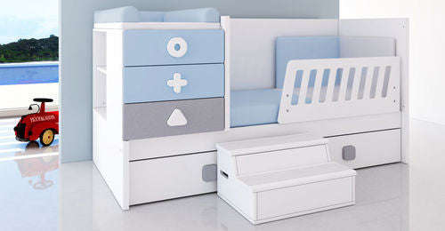 5in1 convertible cot (Basic) - with pullout guest bed underneath