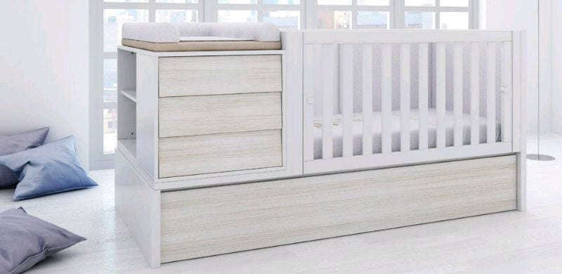5in1 Convertible Cot (Premium ) - with two pullout drawers