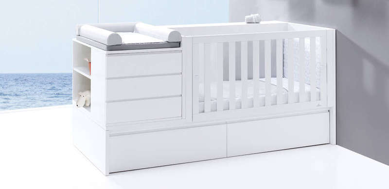 5in1 Convertible Cot (Premium ) - with two pullout drawers