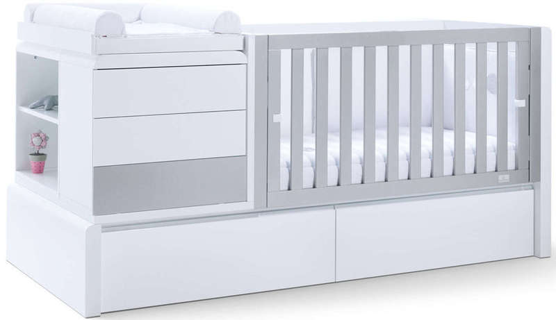 5in1 Convertible Cot (Premium ) - with two pullout drawers