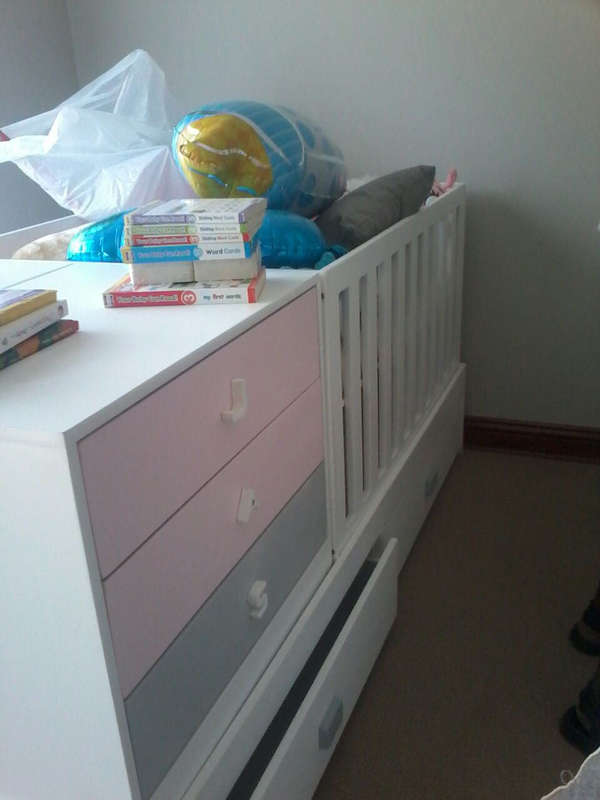 5in1 Convertible Cot (Premium ) - with two pullout drawers