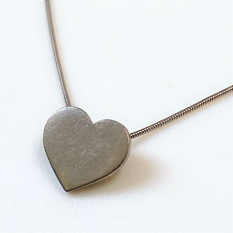 Sterling Silver Heart Pendant and Chain Necklace