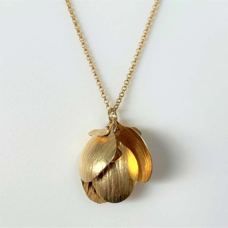 Kalinska Design, Poland, Silver Gilt Designer Necklace