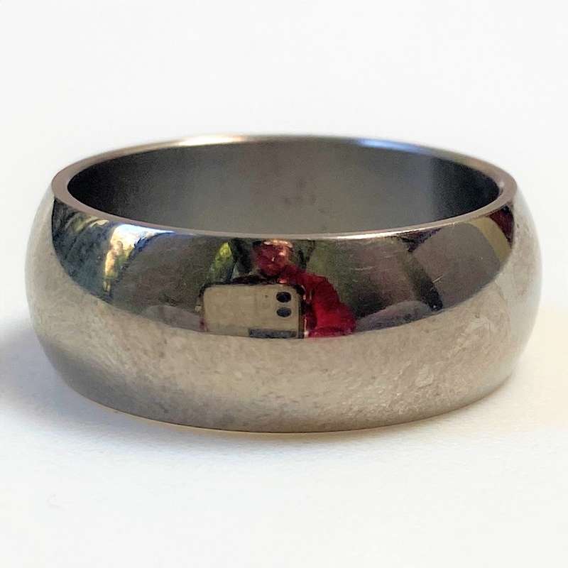 Mens Plain Titanium Ring
