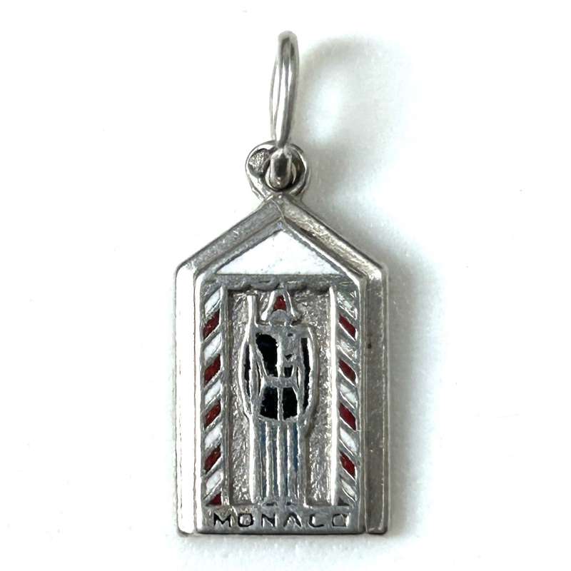 Miniature Silver Monaco Charm Pendant