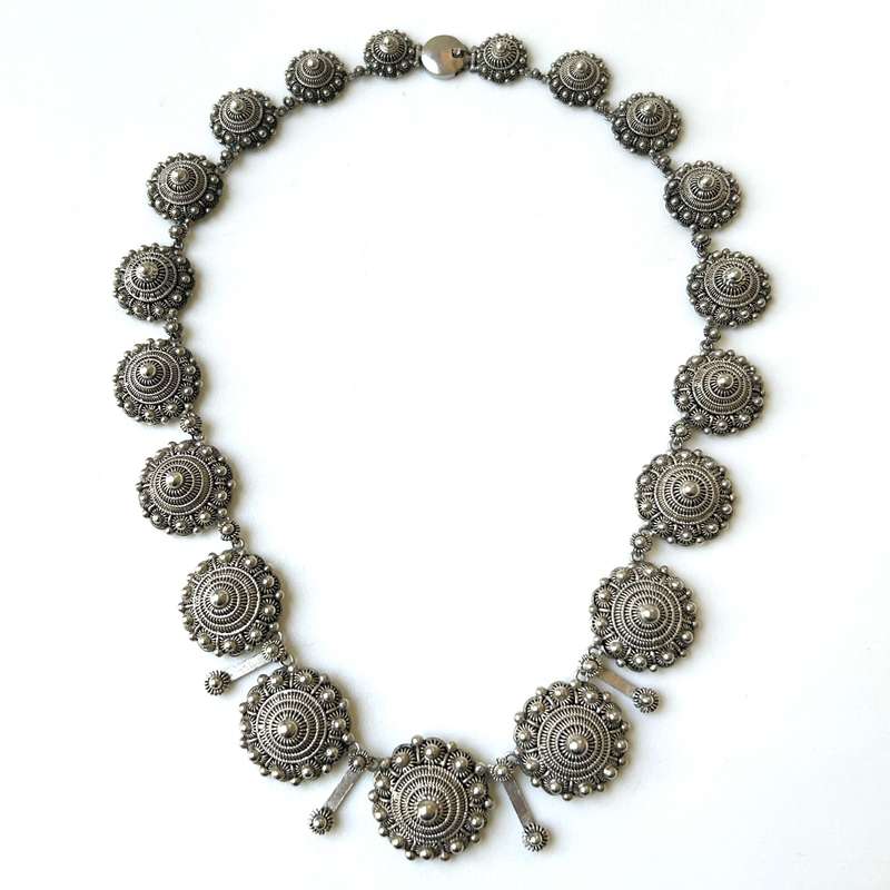 Vintage Silver Dutch Zeeland Knot Necklace