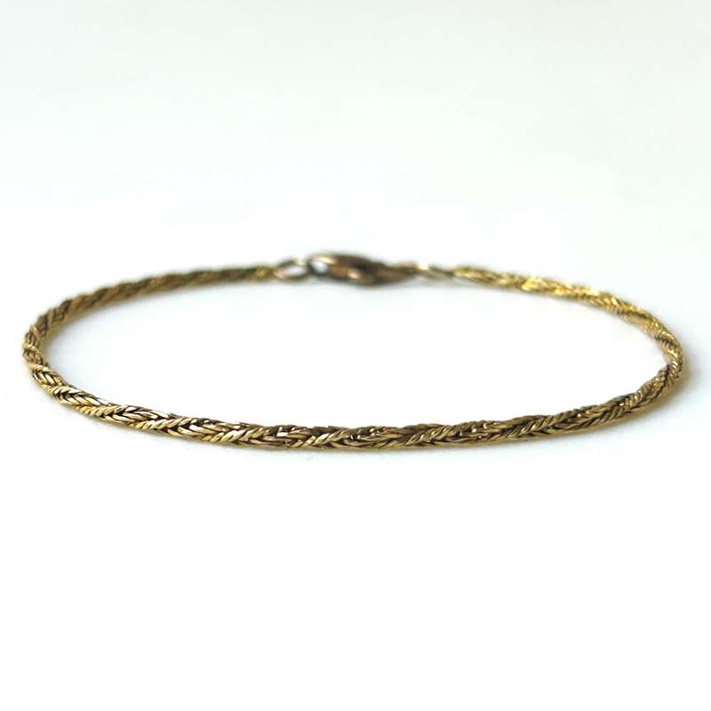 18ct Gold Twist Chain Bracelet