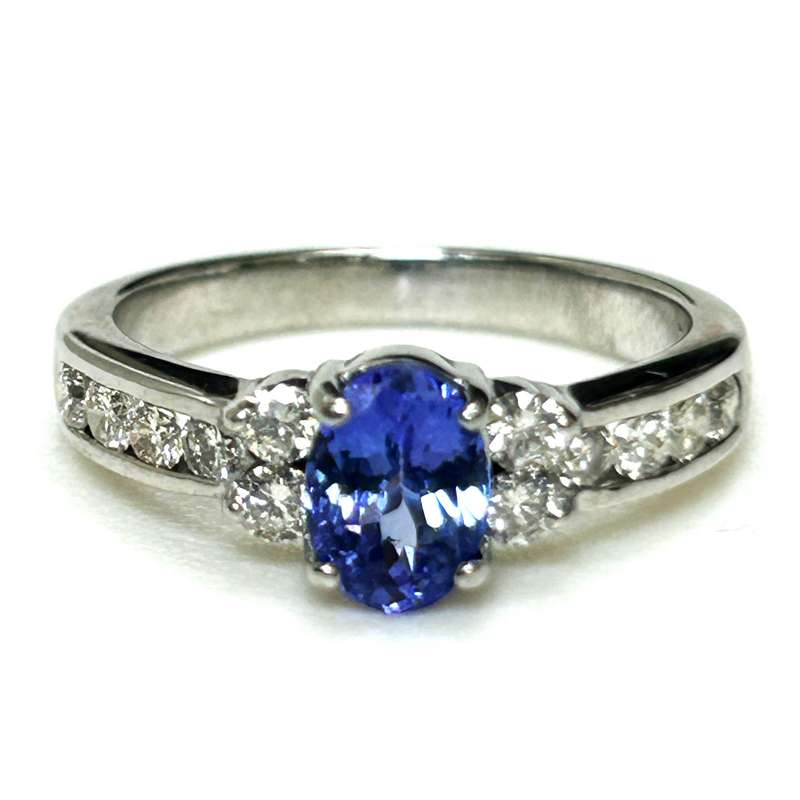 18ct Gold, Tanzanite and Diamond Ring