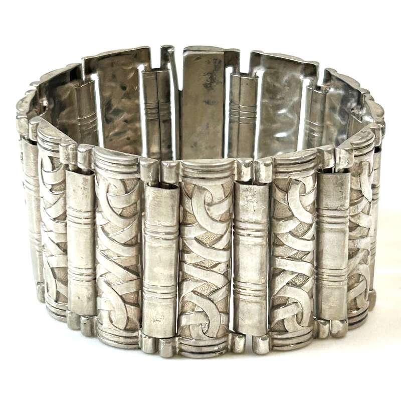 Broad Silver Bracelet