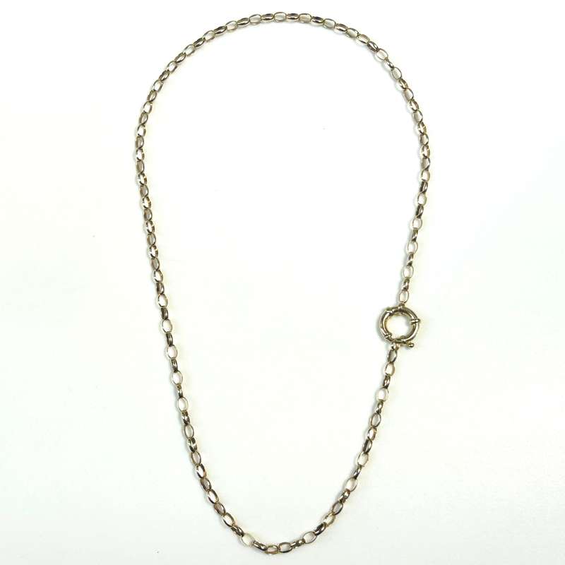Vintage 9ct Yellow Gold Belcher Chain with Signoretti Clasp