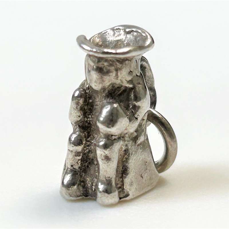 Miniature Silver Toby Jug Charm Pendant