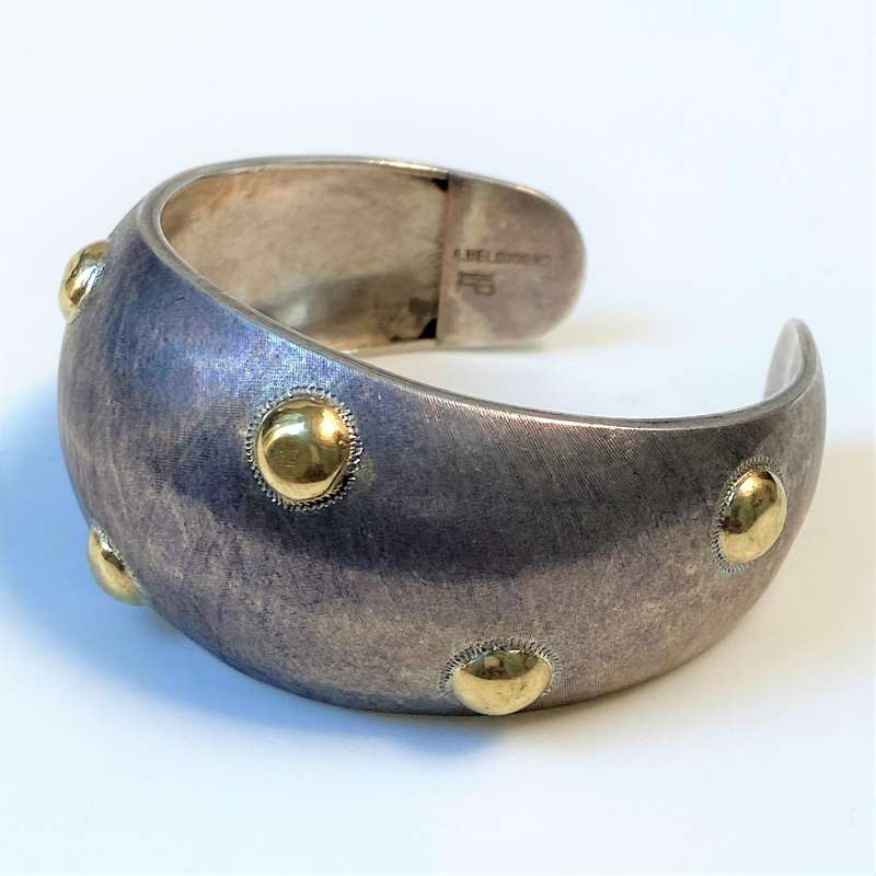 Antonio Belgiorno, Argentina, Silver and 18ct Gold Bracelet