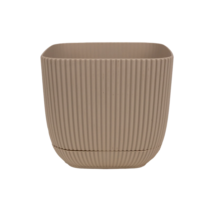 Caramel Cream Designer Plastic Pots