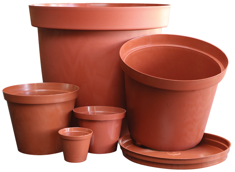 Plastic Pot - Terracotta