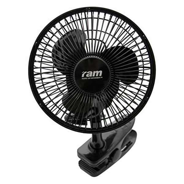 RAM 150mm (6") Clip On (Non-Oscilating) Seedling / Tent Fan
