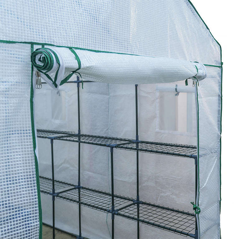 2.1m Greenhouse Kit + Free Shelving | 2.1m (L) x 1.5m (W) x 2m (H)