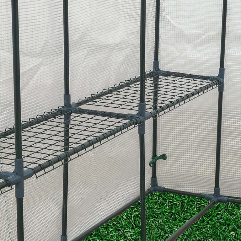 2.1m Greenhouse Kit + Free Shelving | 2.1m (L) x 1.5m (W) x 2m (H)