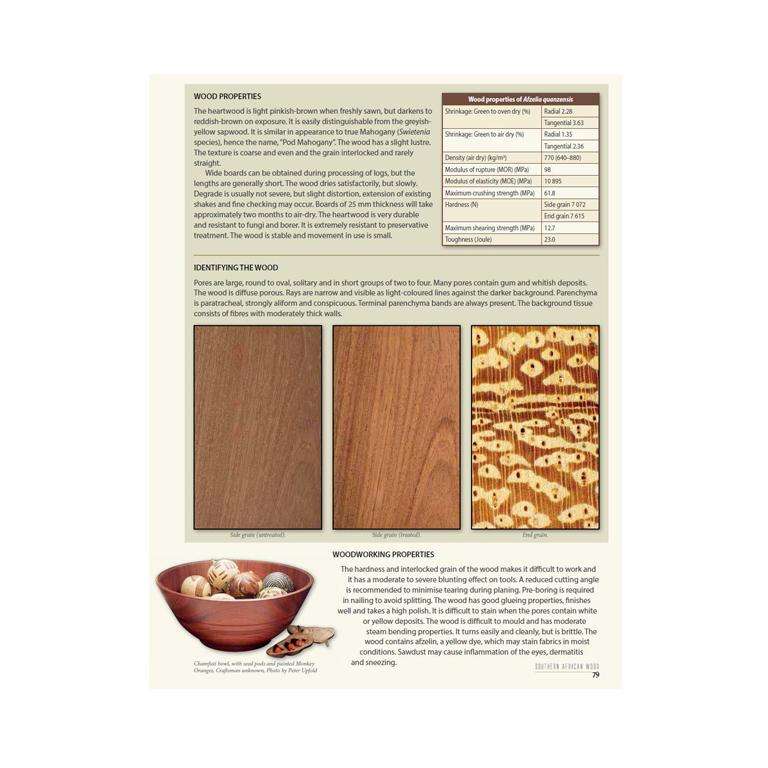 Guide to the properties and uses of Southern African Wood