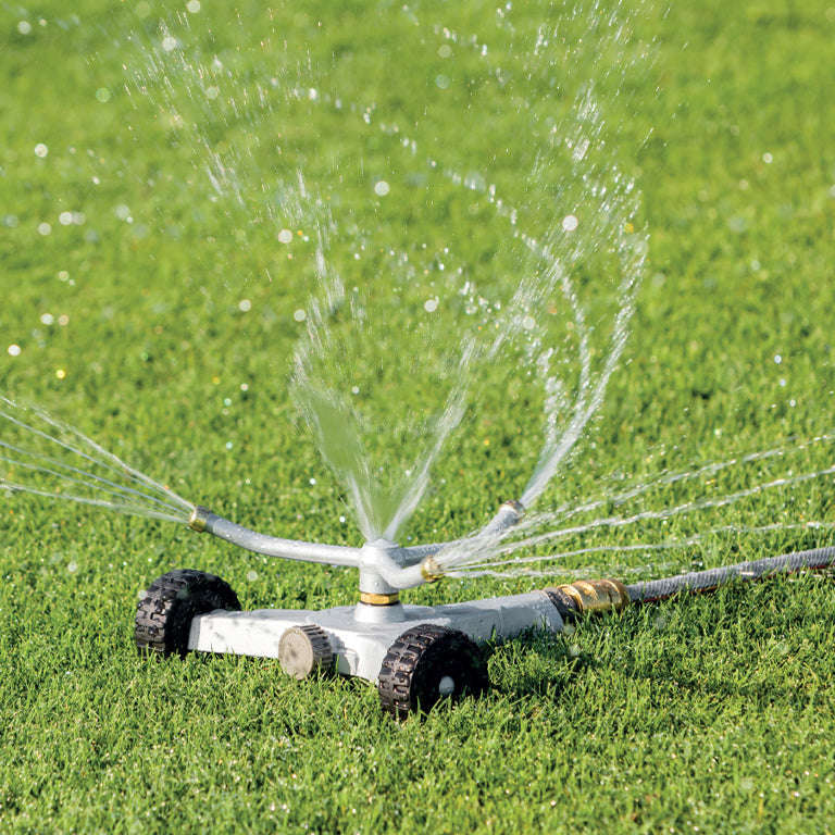 NETA Impulse Sprinkler on Metal Sled with Wheels