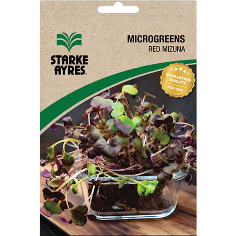 Red Mizuna Microgreens Seeds