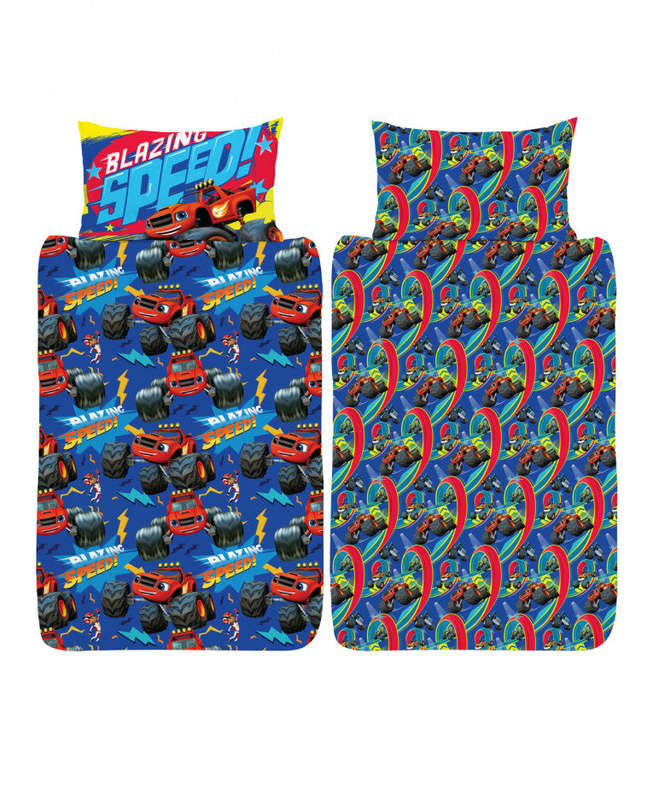 Blaze Blazing Duvet Cover And Pillowcase Set - Blaze and the Monster Machine Bedding - Single