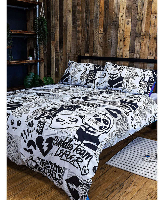 Official Fortnite Fanzine Duvet - Fortnite Bedding - NEW - Double
