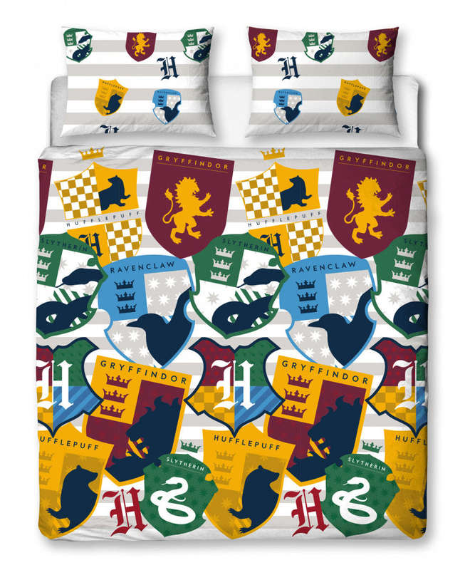 Harry Potter Stickers Duvet Cover Set - Harry Potter Bedding - Double