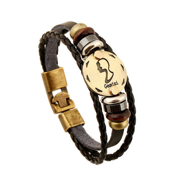 Men's Zodiac Bracelet - Gemini
