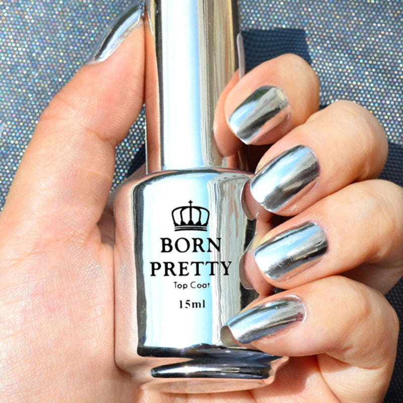 Mirror Effect Nail Polish - 15ml  Nail Polish + 15ml Top Coat