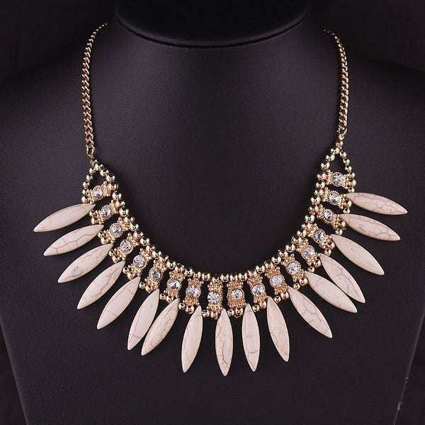 Bohemian  Choker - White