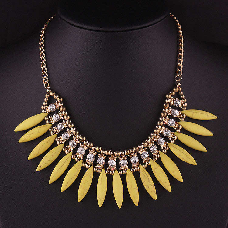 Bohemian  Choker - Yellow