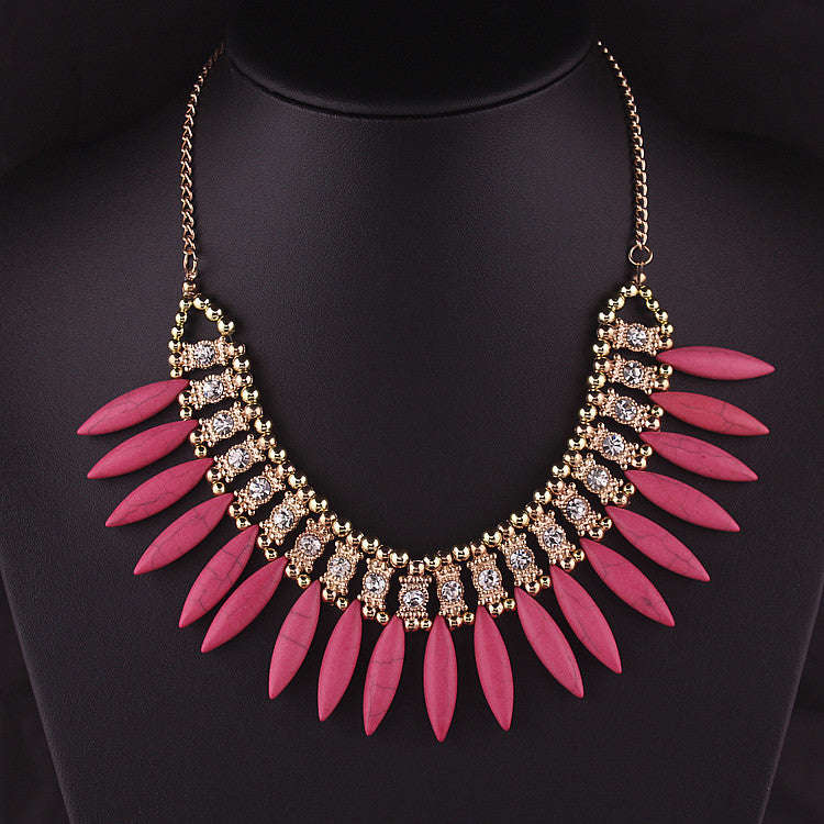 Bohemian  Choker - Plum