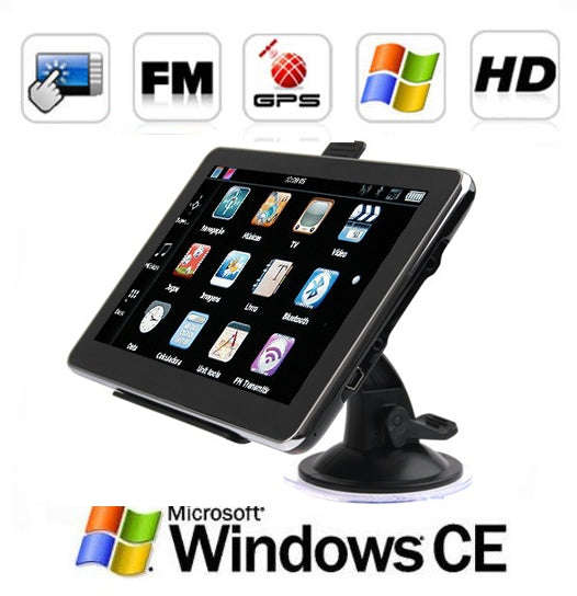 7 Inch GPS Car Navigation with IGO South Africa map and Built-in 4GB