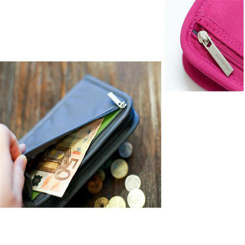 Passport Holder and Travel Wallet - Black