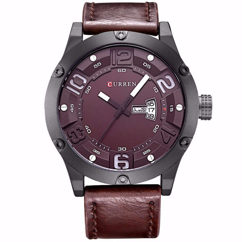 Men's Sports Curren Watches - 5 Styles - Coffee