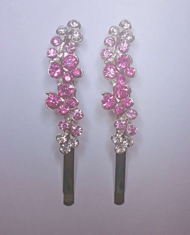 Hair Clips - Style 2 / Pink