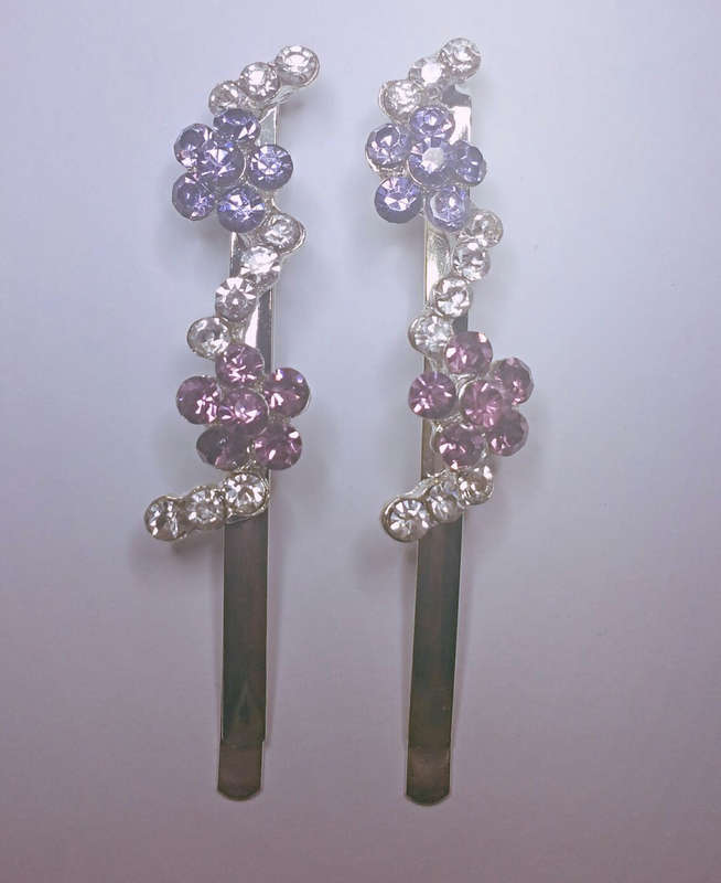 Get Sassy Hair Clips - Style 3 / Purple
