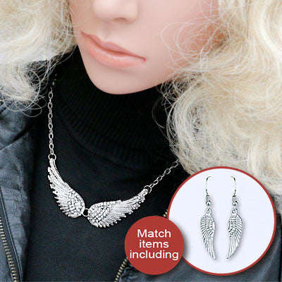 Angel Wings Choker and Earring Set