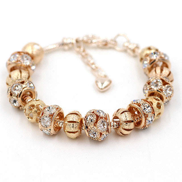 18K Gold Plated Charm Bracelet