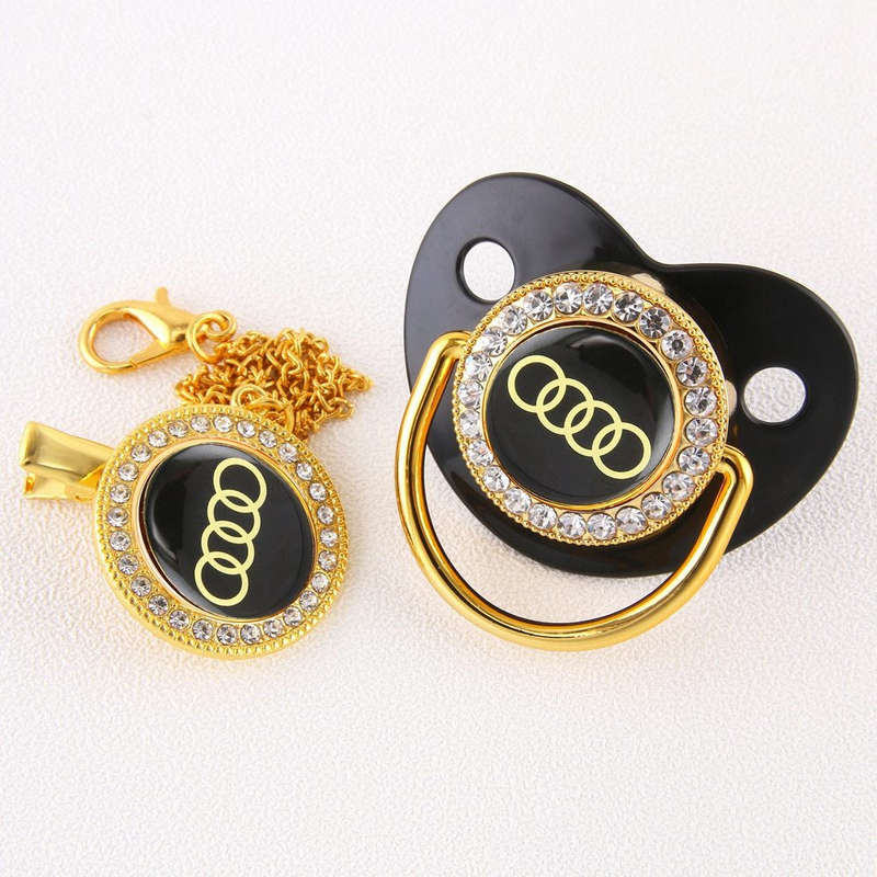 Baby Bling Dummy Pacifier - Audi Black