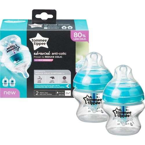 TOMMEE TIPPEE 150ML ADVANCED ANTI-COLIC BOTTLE 2PK