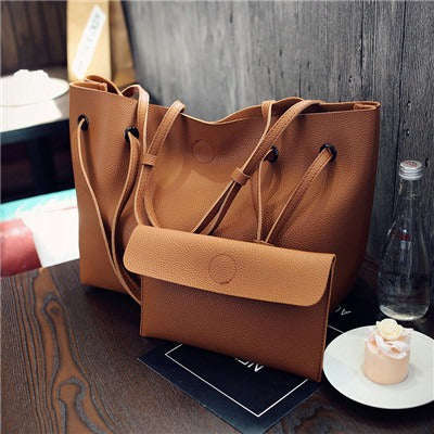 Ladies Bucket bag and Purse - Brown