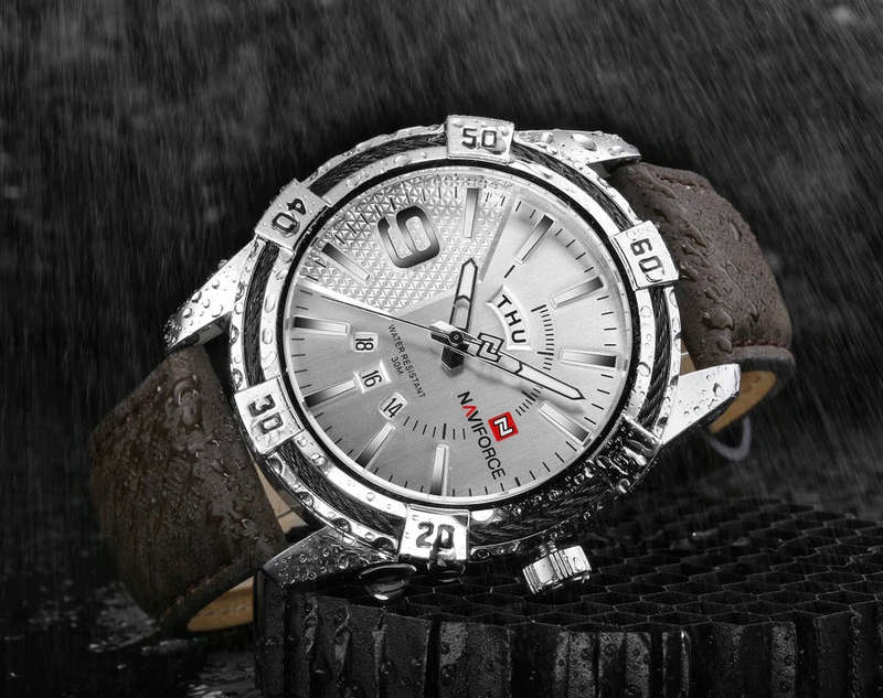 Men's Rope Chain Watch - Silver