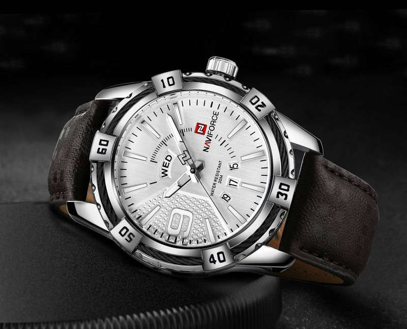 Men's Rope Chain Watch - Silver