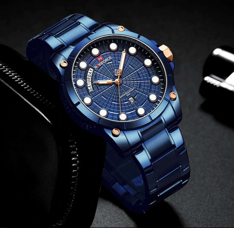 Men's Naviforce Stainless Steel Watch (9152) - Blue